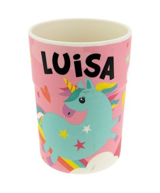 Bunter personalisierter Namens Kinderbecher mit Namen Luisa