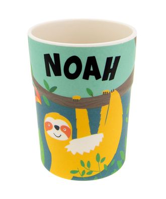 Bunter personalisierter Namens Kinderbecher mit Namen Noah