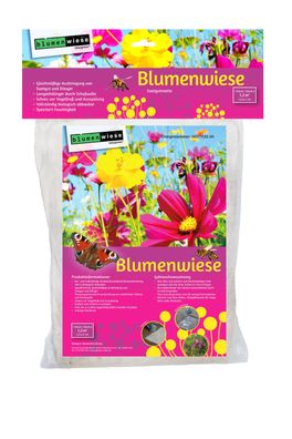Glaeser easygreen® Blumenwiese 1,00 x 1,20 m | Bunt blühende Saatgutmatte | Einfac...