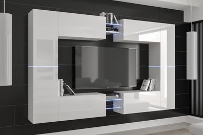 C20 New Möbel für Wohnzimmer Wohnwand Mediawand Schrankwand Wohnschrank TV Schrank