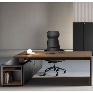 Schreibtisch SILE (180 x 90 x 74 cm) mit großem Sideboard