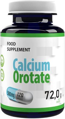 Hepatica Calcium Orotat 500mg 120 Vegane Kapseln