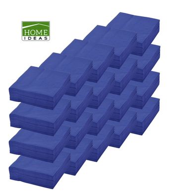 1000 Servietten blau 33x33cm 3lagig 1/4 Falz Papierserviette Papiertuch Deko