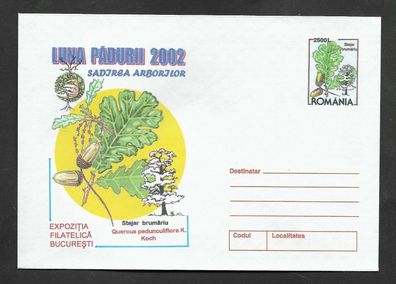 Ganzsache Rumänien Umschlag Luna Padurii 2002
