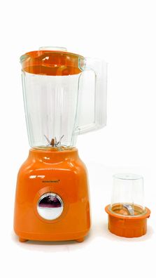Royaltronic Blender 1200 Watt Standmixer Smoothie Maker Kaffee mahlen 2 in 1 Orange