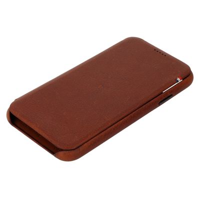 Decoded Slim Wallet Leder Schutzhülle für iPhone XR Handytasche braun - neu