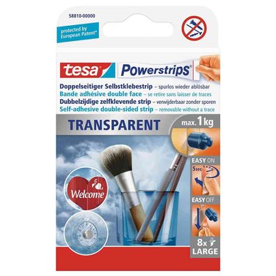 Powerstrips® Transparent Large