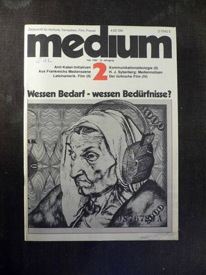 Medium - Zeitschrift für Fernsehen, Film - 2/1982 - Wessen Bedurfnisse?