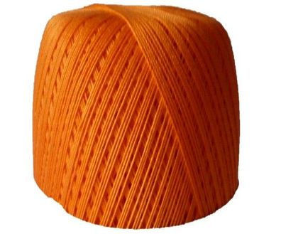 100g Häkelgarn orange Baumwolle häkeln stricken Farbe 350