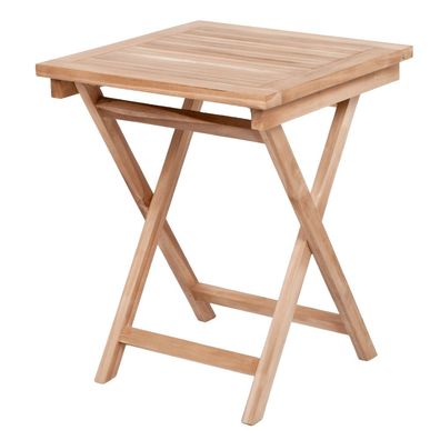 Teak Klapptisch KURSI ca. L60cm Natural Esstisch Gartentisch Tisch Massivholz