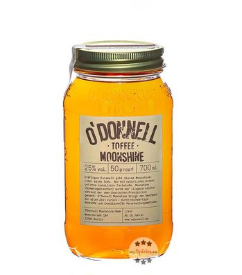 O'Donnell Toffee Moonshine Likör (25 % Vol., 0,7 Liter) (25 % Vol., hide)