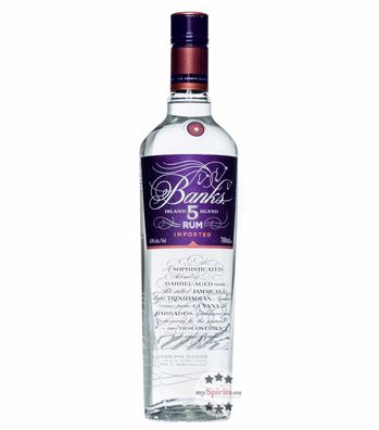 Banks Rum 5 Island (43 % vol., 0,7 Liter) (43 % vol., hide)