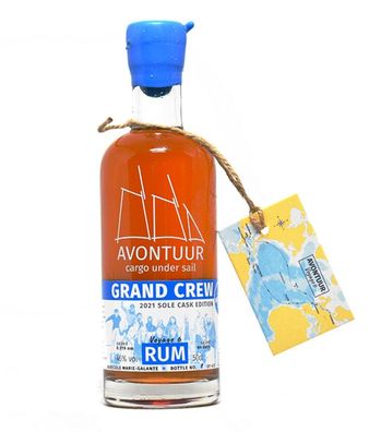 Avontuur Rum Grand Crew 2021 Sole Cask Edition (46 % Vol., 0,5 Liter) (46 % Vol., hid