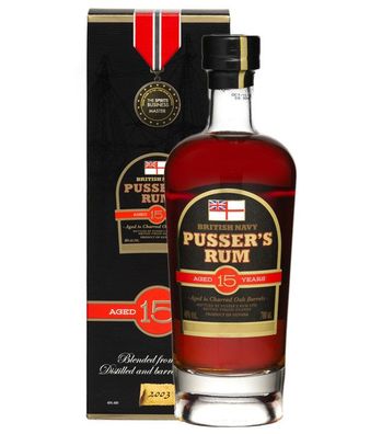 Pusser's Rum 15 Jahre British Navy (, 0,7 Liter) (40 % Vol., hide)