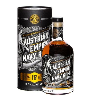 Austrian Empire Navy Rum Solera 18 (, 0,7 Liter) (40 % Vol., hide)
