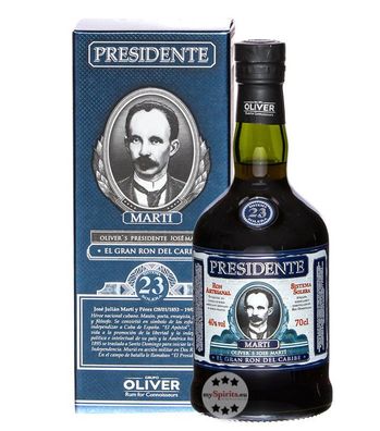 Presidente Rum 23 Sistema Solera (, 0,7 Liter) (40 % Vol., hide)