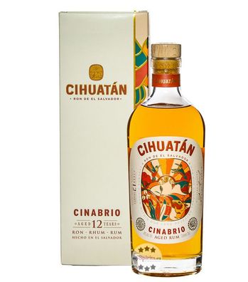 Cihuatán Cinabrio Rum 12 Jahre (, 0,7 Liter) (40 % Vol., hide)