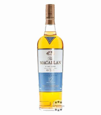 Macallan 12 Jahre Fine Oak Highland Single Malt Whisky (40 % vol., 0,7 Liter) (40 % v