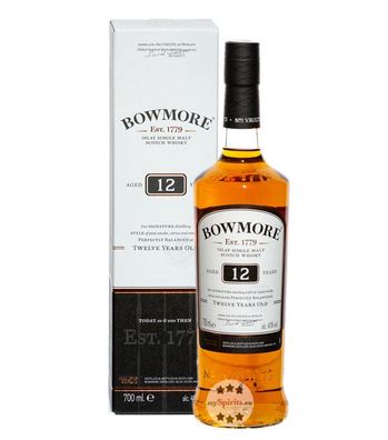 Bowmore 12 Jahre Islay Single Malt Scotch Whisky (40 % vol., 0,7 Liter) (40 % vol., h