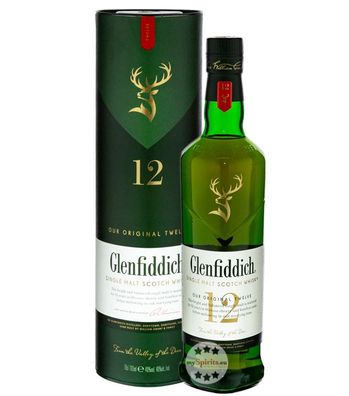 Glenfiddich 12 Jahre Single Malt Scotch Whisky (40 % vol., 0,7 Liter) (40 % vol., hid