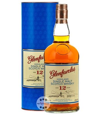 Glenfarclas 12 Jahre Highland Single Malt Scotch Whisky (43 % vol., 0,7 Liter) (43 %
