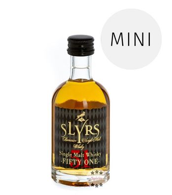 Slyrs Whisky Fifty One (51% vol., 0,05 Liter) (51% vol., hide)