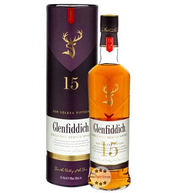 Glenfiddich 15 Jahre Single Malt Scotch Whisky Solera Reserve (40 % vol., 0,7 Liter)
