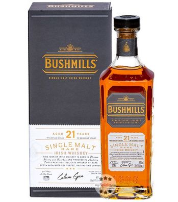 Bushmills 21 Jahre Single Malt Irish Whiskey (, 0,7 Liter) (40 % Vol., hide)