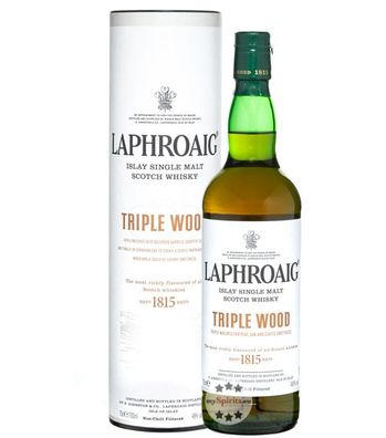 Laphroaig Triple Wood Islay Single Malt Scotch Whisky (48 % Vol., 0,7 Liter) (48 % Vo