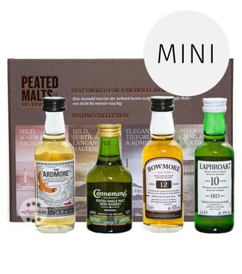 Peated Malts of Distinction Whisky Tasting Collection (, 0,2 Liter) (40 % Vol., hide)