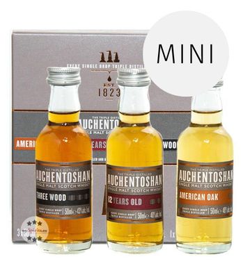 Auchentoshan Gift Collection II Whisky-Set (40 & 43 % Vol., 0,15 Liter) (40 & 43 % Vo
