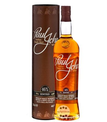 Paul John Edited Single Malt Whisky (46 % Vol., 0,7 Liter) (46 % Vol., hide)