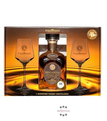Steinhauser Whisky Geschenkset Brigantia Classic (43 % Vol., 0,7 Liter) (43 % Vol., h