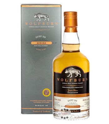 Wolfburn Aurora Sherry Oak Single Malt Scotch Whisky (46 % Vol., 0,7 Liter) (46 % Vol