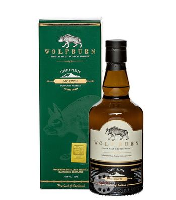 Wolfburn Morven Lightly Peated Single Malt Scotch Whisky (46 % Vol., 0,7 Liter) (46 %