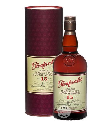 Glenfarclas 15 Jahre Highland Single Malt Whisky (46 % Vol., 0,7 Liter) (46 % Vol., h