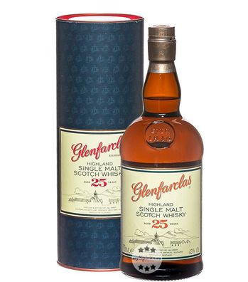 Glenfarclas 25 Jahre Highland Single Malt Whisky (43 % Vol., 0,7 Liter) (43 % Vol., h