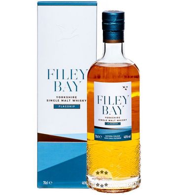 Filey Bay Flagship Yorkshire Single Malt Whisky (46 % Vol., 0,7 Liter) (46 % Vol., hi