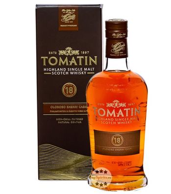 Tomatin 18 Highland Single Malt Whisky (46 % Vol., 0,7 Liter) (46 % Vol., hide)