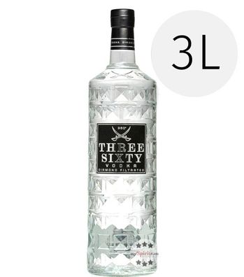 Three Sixty Vodka 3l (37,5 % Vol., 3,0 Liter) (37,5 % Vol., hide)
