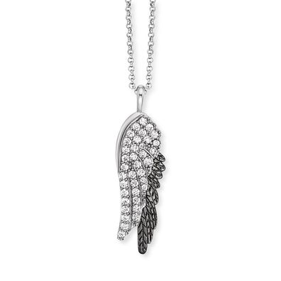 Engelsrufer Flügel Anhänger mit Kette ERN-WINGDUO-ZI-BIB mit synth Zirkonia