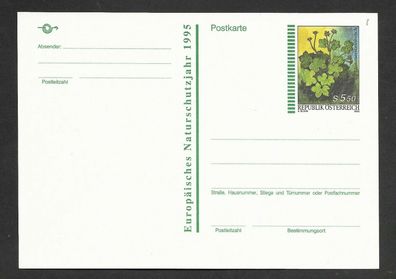 Ganzsache Österreich Wertstempel Glimmersteinbrech Naturschutzjahr 1995