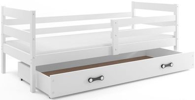 Interbeds Kinderbett Eryk 190x80cm in Weiß + Matratze und Lattenrost