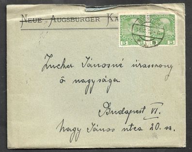 Umschlag Österreich von Böckstein nach Budapest mit Inhalt 16.6.13