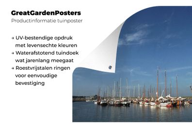 Gartenposter - 60x40 cm - Ein Hafen bei Ameland (Gr. 60x40 cm)