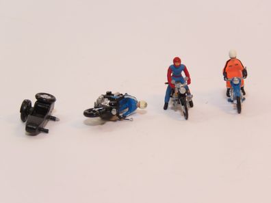 3 Motorradfahrer - 1:87 - HO - Nr. 284