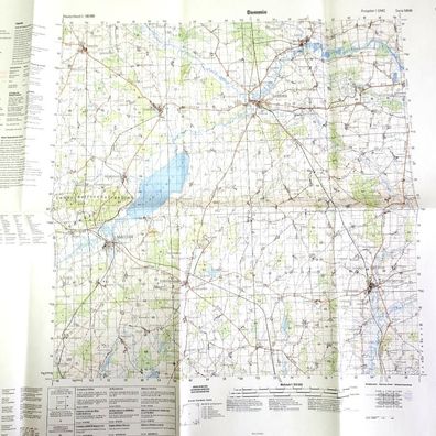 Topographische Karte Bundeswehr Demmin C 2342