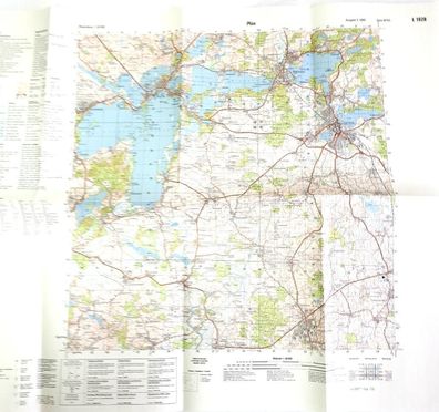 Topographische Karte Bundeswehr Plön L 1928