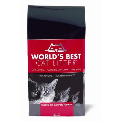 World's Best Cat Litter ¦Multiple Cat - 3,18 kg ¦ Katzenstreu im Beutel