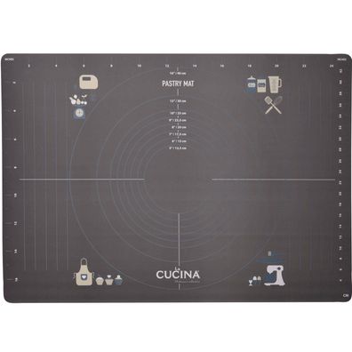Backmatte aus Silikon, 45 x 65 cm, Anthrazit